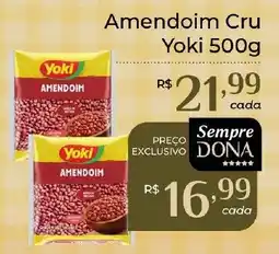 Dona de Casa Amendoim Cru Yoki oferta