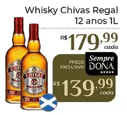 Dona de Casa Whisky Chivas Regal 12 anos oferta