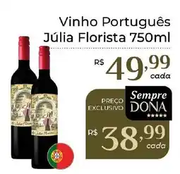 Dona de Casa Vinho Português Júlia Florista oferta