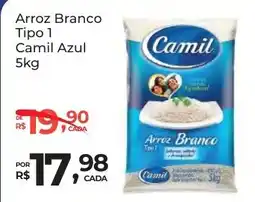 Super Luna Arroz Branco Tipo 1 Camil Azul oferta