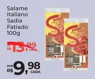 Super Luna Salame Italiano Sadia Fatiado oferta