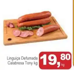 Mineirão Atacarejo Linguiça Defumada Calabresa Tony oferta