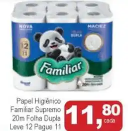 Mineirão Atacarejo Papel Higiênico Familiar Supremo 20m Folha Dupla oferta