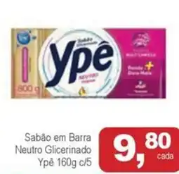 Mineirão Atacarejo Sabão em Barra Neutro Glicerinado Ypê c/5 oferta