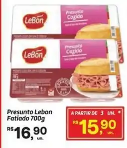 Fort Atacadista Presunto Lebon Fatiado oferta