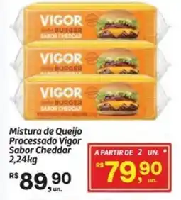 Fort Atacadista Mistura de Queijo Processado Vigor Sabor Cheddar oferta
