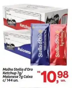 Fort Atacadista Molho Stella d'Oro Ketchup / Maionese Caixa c/144 un. oferta