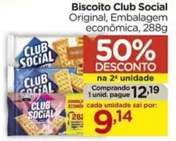 Carrefour Biscoito Club Social Original, Embalagem econômica, oferta