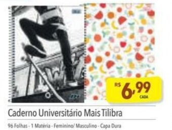 Supermercados Condor Caderno universitario Mais Tilibra oferta