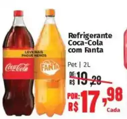 Supermercados Mateus Refrigerante Coca-Cola com Fanta oferta