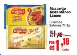 Supermercados Mateus Macarrão Instantâneo Lámen oferta
