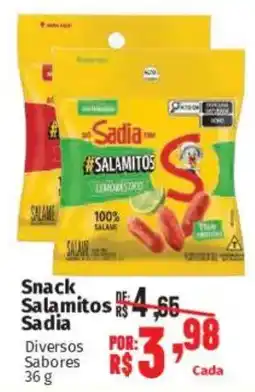 Supermercados Mateus Snack Salamitos Sadia oferta