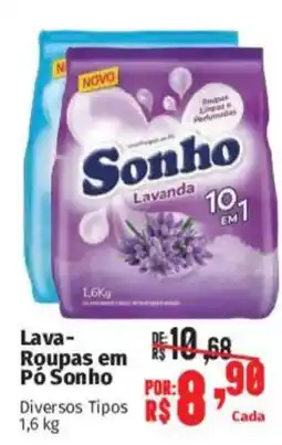 Supermercados Mateus Lava Roupas em Pó Sonho oferta