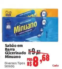 Supermercados Mateus Sabão em Barra Glicerinado Minuano oferta