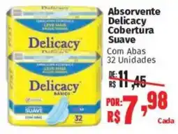 Supermercados Mateus Absorvente Delicacy Cobertura Suave oferta