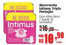 Supermercados Mateus Absorvente Intimus Tripla Proteção oferta