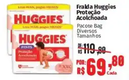 Supermercados Mateus Fralda Huggies Proteção Acolchoada oferta