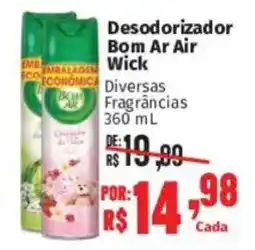 Supermercados Mateus Desodorizador Bom Ar Air Wick Diversas Fragrâncias oferta