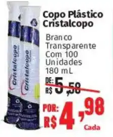 Supermercados Mateus Copo Plástico Cristalcopo oferta