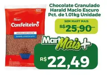 Chocolate Granulado Harald Macio Escuro Pct. Unidade