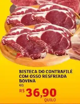 Assaí Atacadista Bisteca do contrafilé com osso resfriada bovina oferta