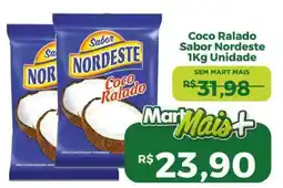 Mart Minas Coco Ralado Sabor Nordeste Unidade oferta
