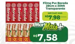 Mart Minas Filme Pvc Boreda 28cm x 30Mt Transparente oferta