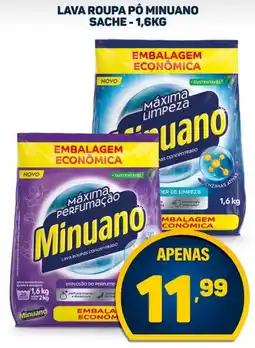 Dom Atacadista Lava roupa pó minuano sache oferta