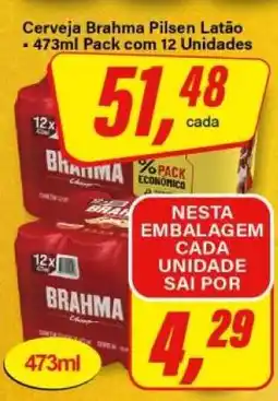 Rede Supermarket Cerveja Brahma Pilsen Latão oferta