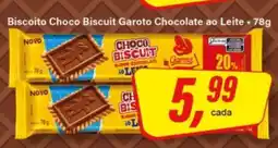 Rede Supermarket Biscoito Choco Biscuit Garoto Chocolate ao Leite - 78g oferta