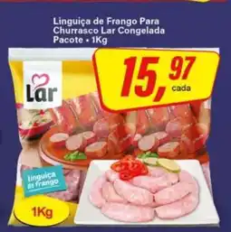 Rede Supermarket Linguiça de Frango Para Churrasco Lar Congelada oferta