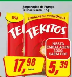 Rede Supermarket Empanados de Frango Tekitos Seara oferta