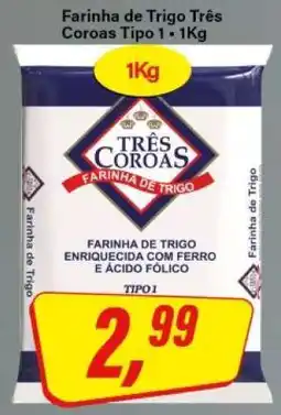 Rede Supermarket Farinha de Trigo Três Coroas Tipo 1 • 1Kg oferta