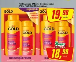 Rede Supermarket Kit Shampoo 275ml + Condicionador 175ml Niely Gold Fragrâncias oferta