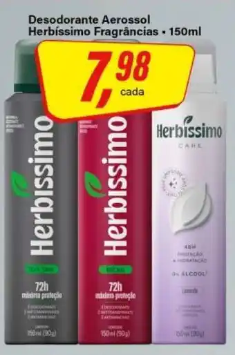 Rede Supermarket Desodorante Aerossol Herbíssimo oferta