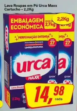Rede Supermarket Lava Roupas em Pó Urca Maxx Cartucho oferta