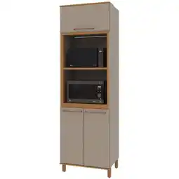 Benoit Kit Forno e Microondas Indekes 6227.1 Damasco 3 Portas MDP 228 x 70 x 52cm oferta