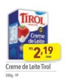 Supermercados Condor Creme de Leite Tirol 200g oferta