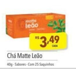 Supermercados Condor Cha Matte Leao 40g oferta