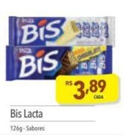 Supermercados Condor Bis Lacta 126g oferta