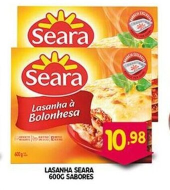 Bom Dia Lasanha Seara 600g sabores oferta