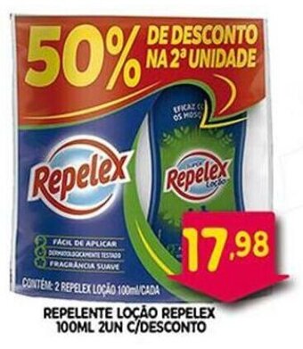 Repelente Locao Repelex 100ml 2un c/desconto