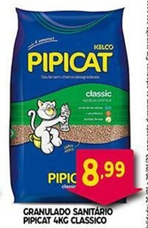 Bom Dia Granulado Sanitario Pipicat 4kg Classico oferta