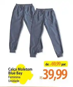 Atacadão Calça Moletom Blue Bay oferta