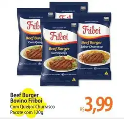 Atacadão Beef Burger Bovino Friboi Com Queijo/ Churrasco Pacote oferta