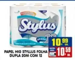 Higa's Supermercado Papel hig styllus folha dupla 20m com 12 oferta