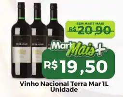Mart Minas Vinho Nacional Terra Mar Unidade oferta