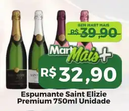 Mart Minas Espumante Saint Elizie Premium Unidade oferta