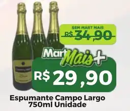 Mart Minas Espumante Campo Largo Unidade oferta
