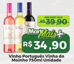 Mart Minas Vinho Português Vinha do Moinho Unidade oferta